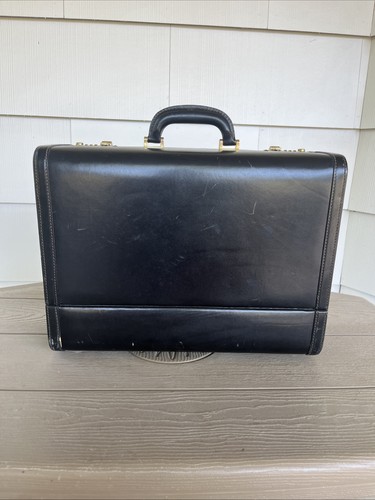 Bally leather briefcase black - leather,