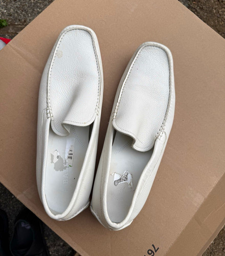 Bally men white leather - white,
